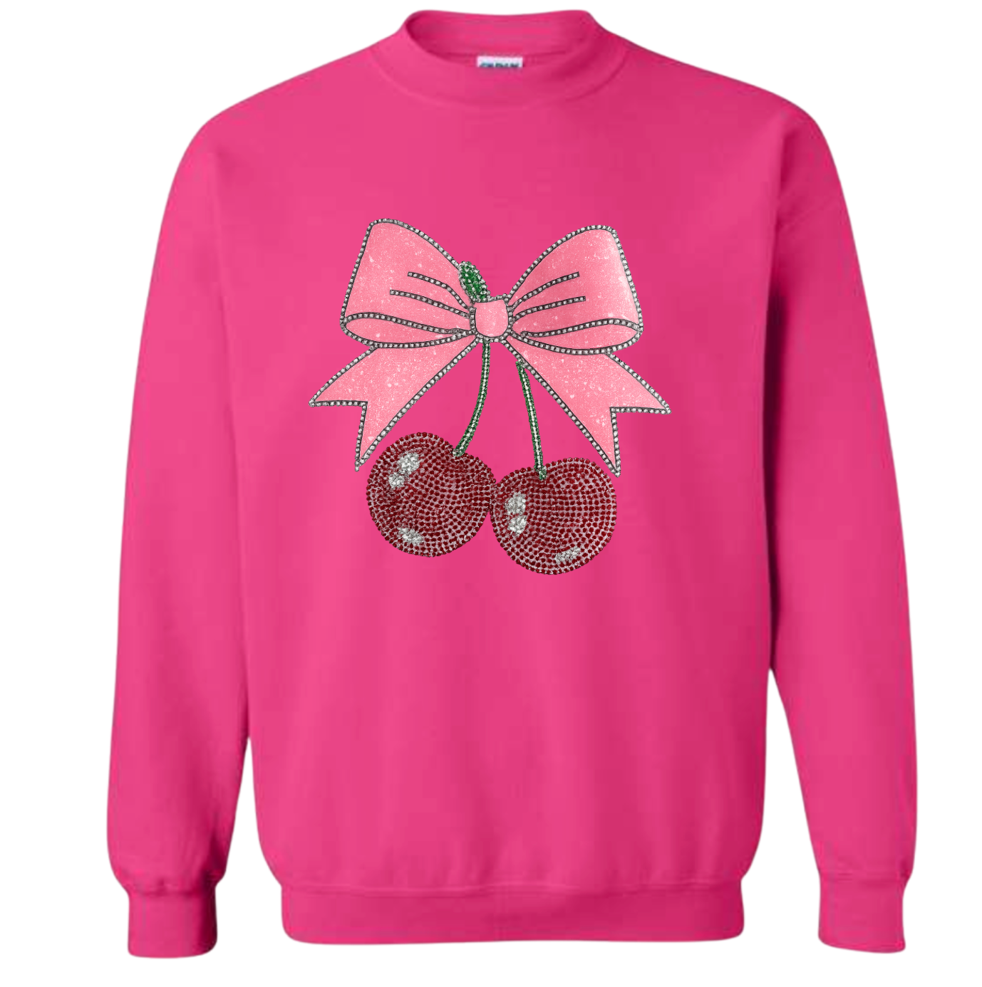 Cherries with a bow on top