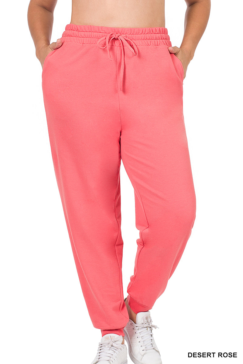 Plus French Terry Joggers