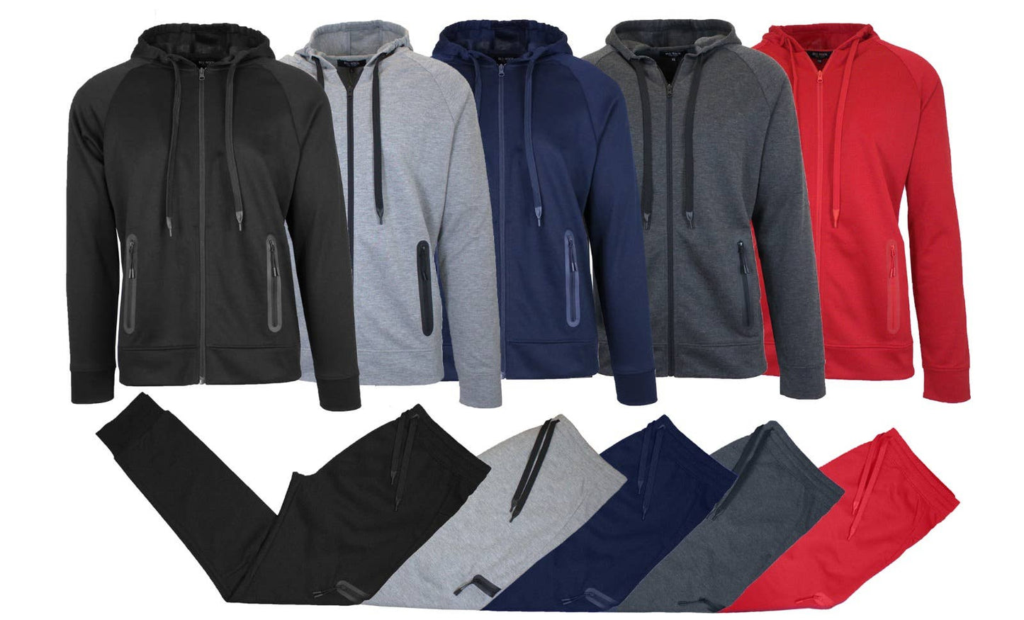 Galaxy By Harvic - 2-Piece Men's Tech Fleece Hoodie & Jogger Set (S-3XL)