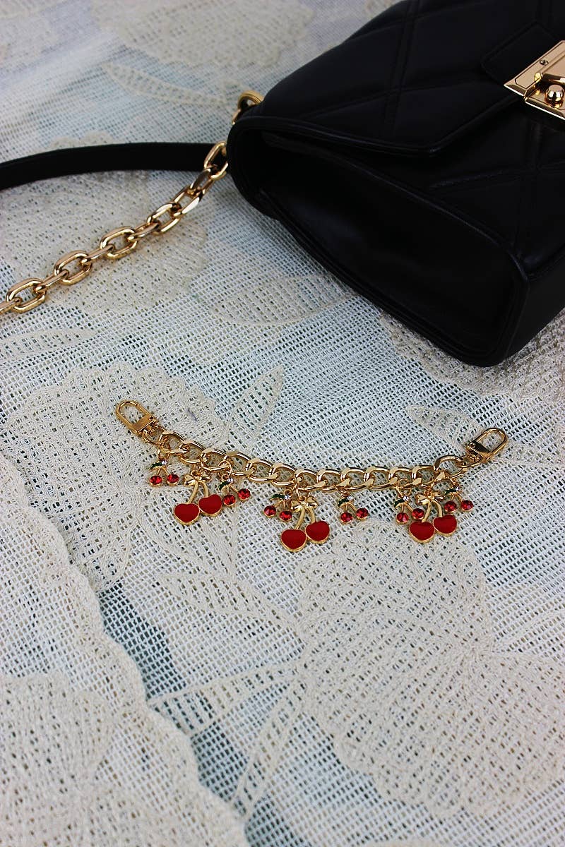 Leto Accessories - Cherry Bag Charm Strap – Adjustable Crossbody Chain