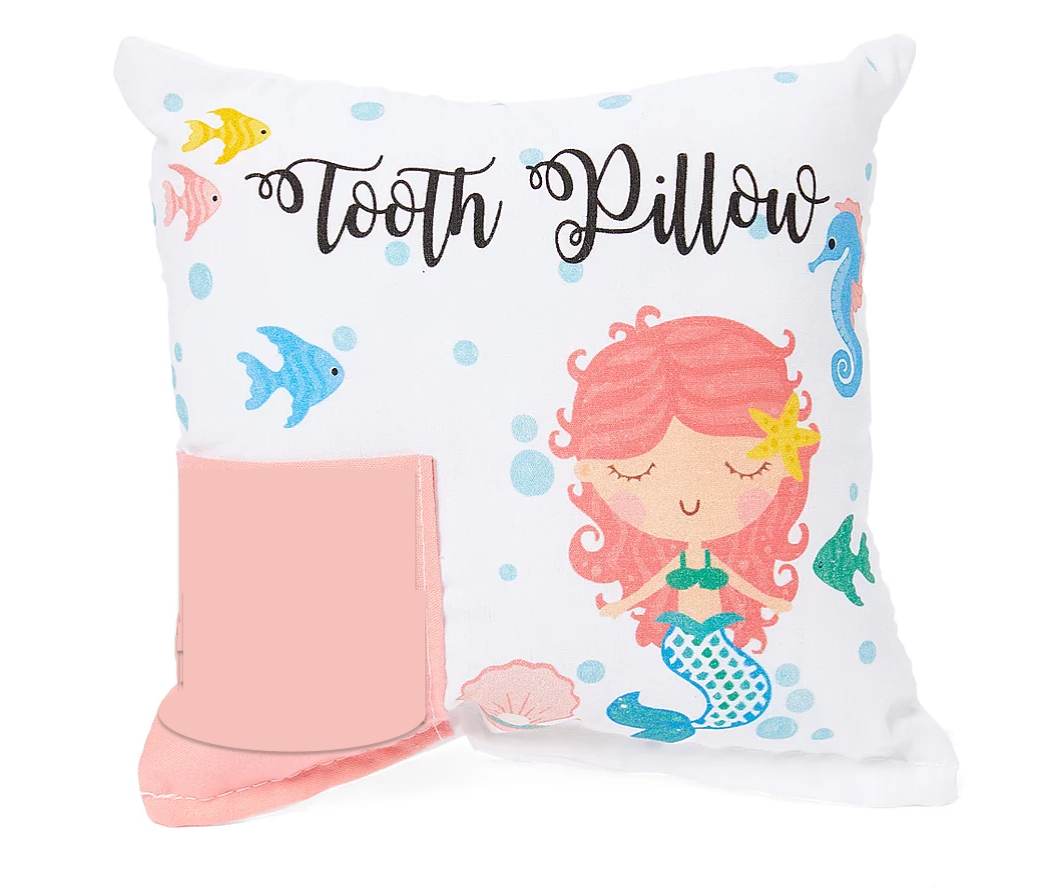 Bunnies and Bows - Bubbly Mermaid Tooth Pillow