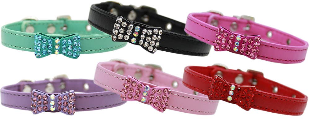 Mirage Pet Products - Bow-dacious Crystal Dog Collar