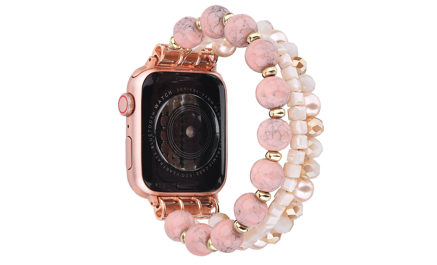 ShopTrendsNow - Beaded Apple Watch Elastic Bracelet Band