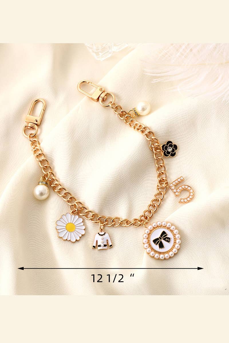 Leto Accessories - Chanel-Inspired Bow Chain Strap – Elegant Purse Bag Charm