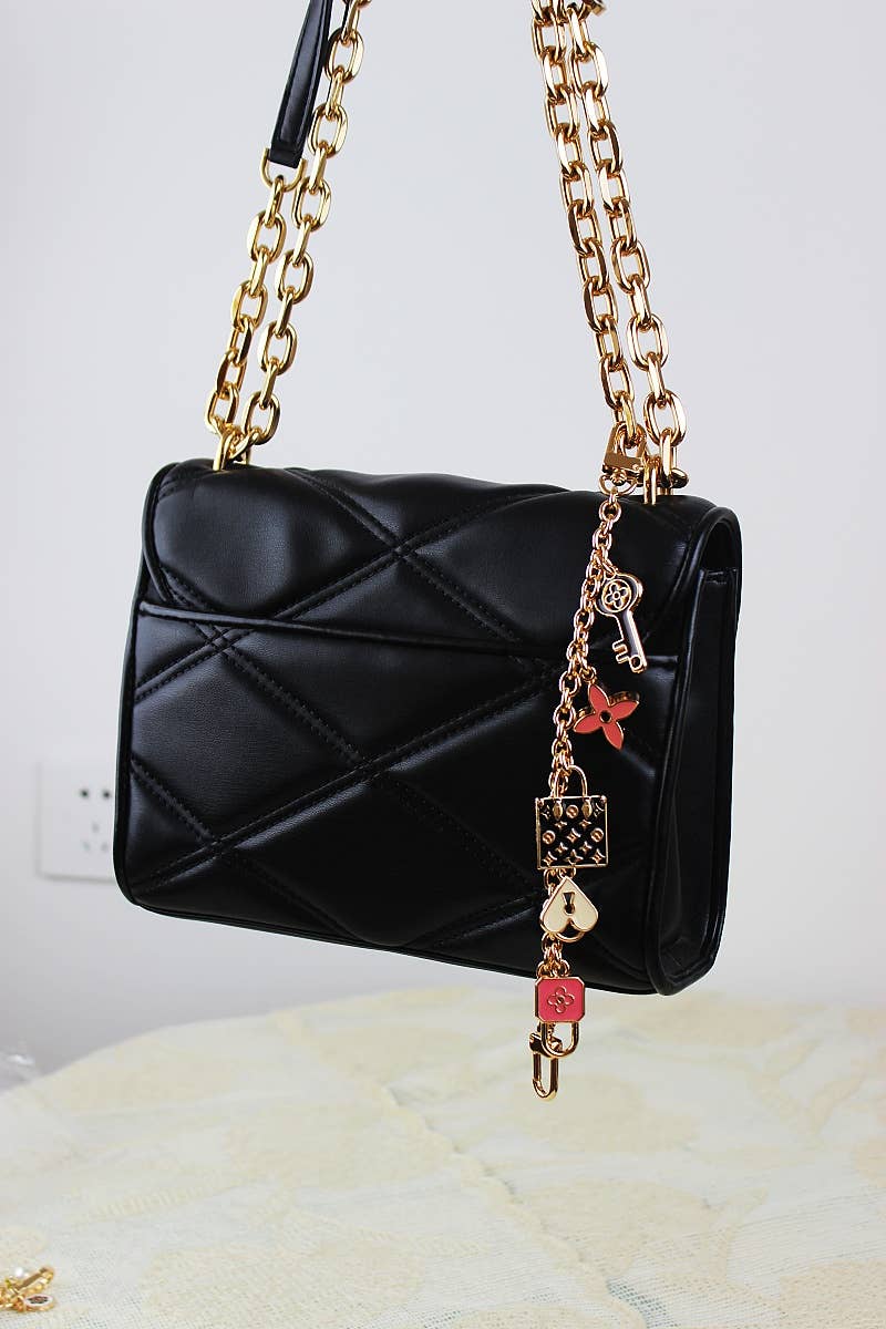 Leto Accessories - Bestseller Bag Charm -Four-Leaf Clover Chain
