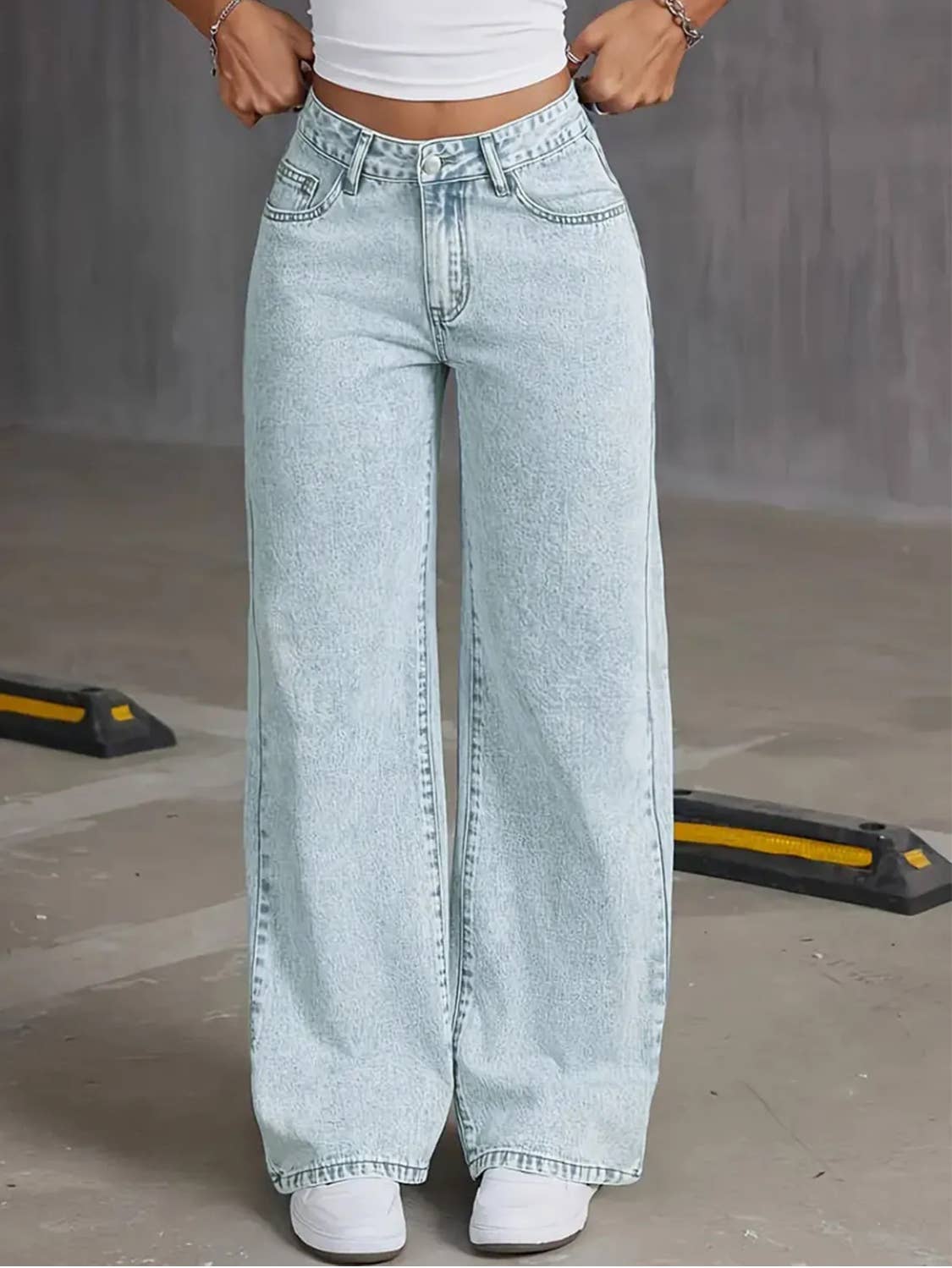 Serenity Collective - Bow Wide Leg Jeans