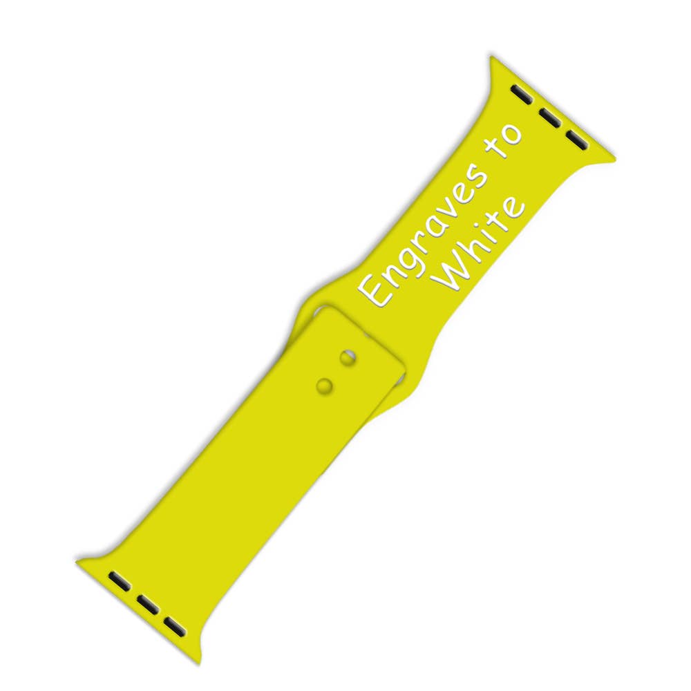 ShopTrendsNow - Engraving Dual Layer Silicone Apple Watch Engrave Laser Band