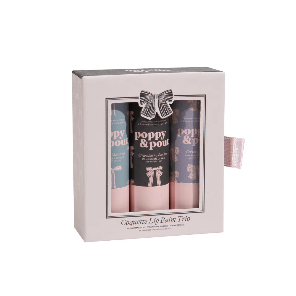 Poppy & Pout Lip Balm Trio Gift Set