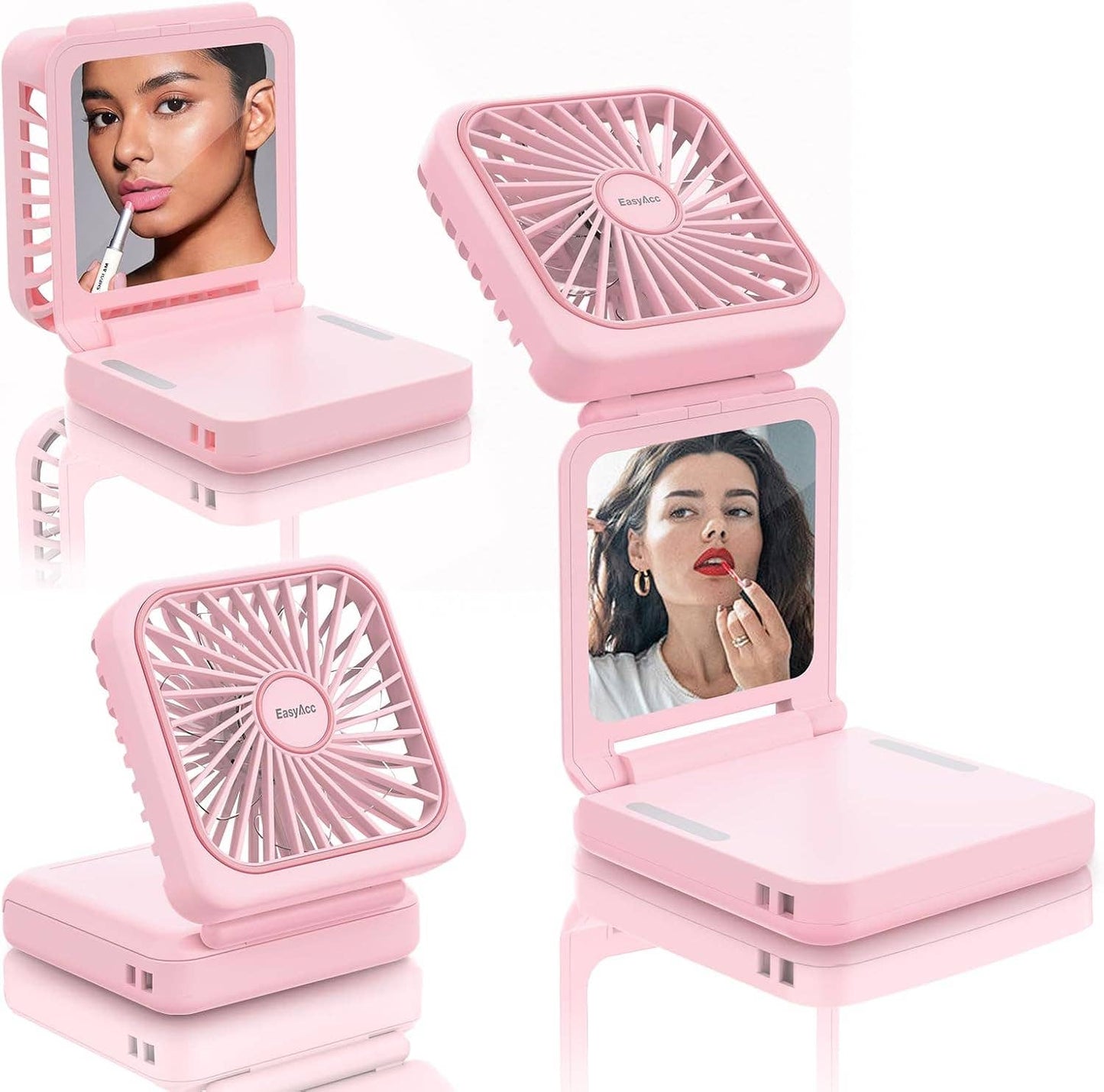 Tech Trendz - 3-in-1 Portable Fan, Mirror & Phone Stand