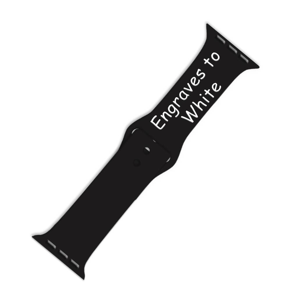 ShopTrendsNow - Engraving Dual Layer Silicone Apple Watch Engrave Laser Band