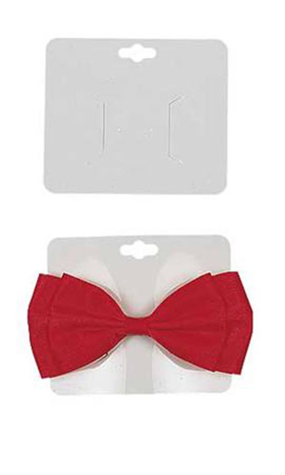 Store Supply Warehouse - White Plastic Barrette Cards - Pack of 100