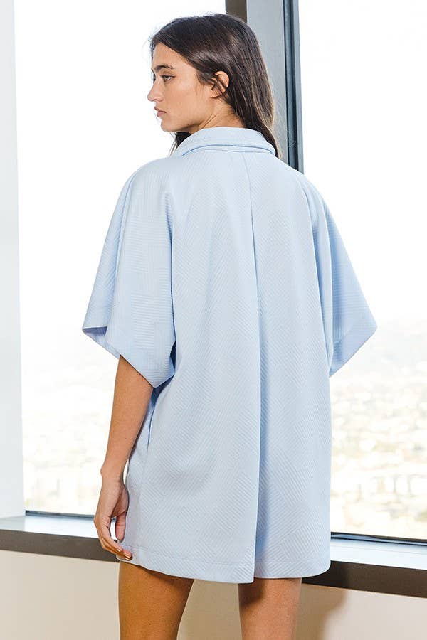Textured Daydream Oversized Romper
