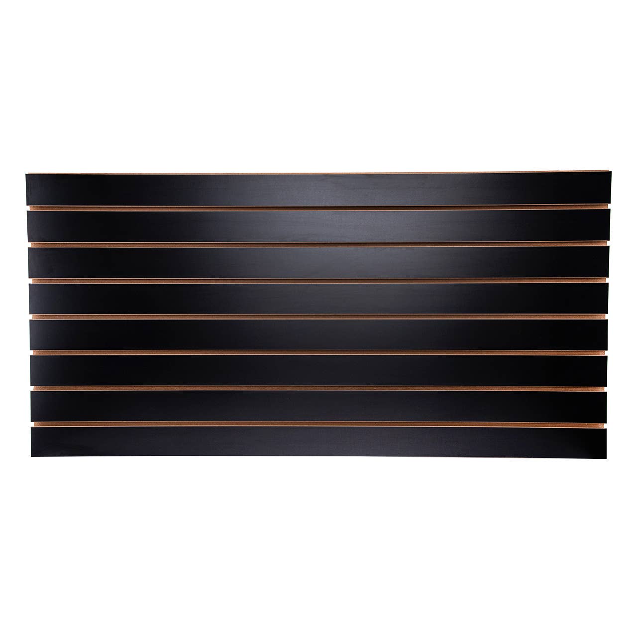 Store Supply Warehouse - 2' X 4' Black Horizontal Slatwall Easy Panels - Pack Of 2