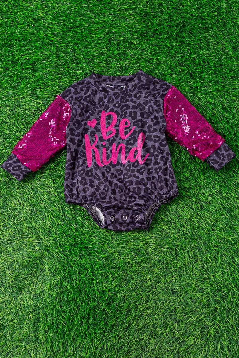BE KIND" GRAPHIC PRINTED BABY ONESIE. RPG65113005-NAYDINE